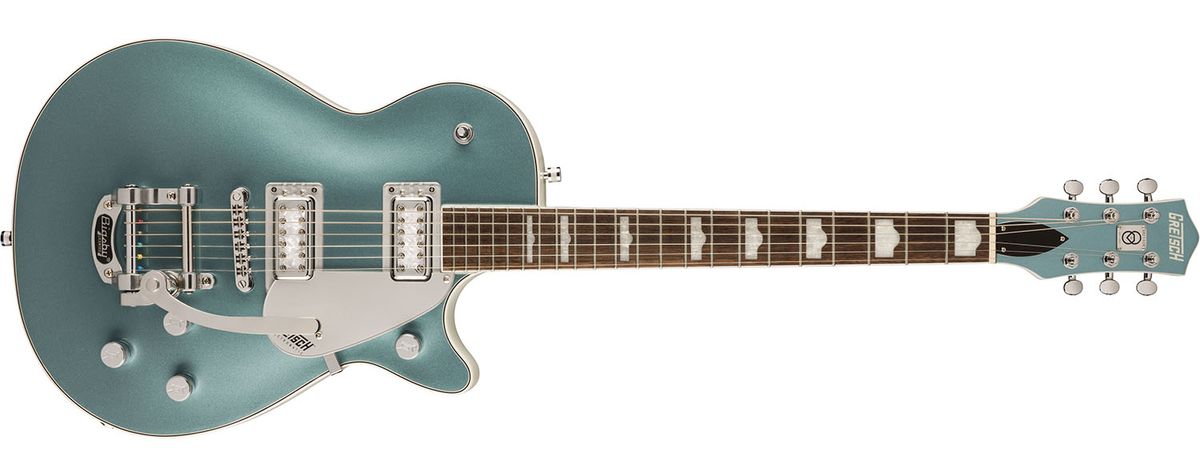Gretsch G5230T-140 Electromatic Jet with Bigsby n Two-Tone Stone Platinum over Pearl Platinum