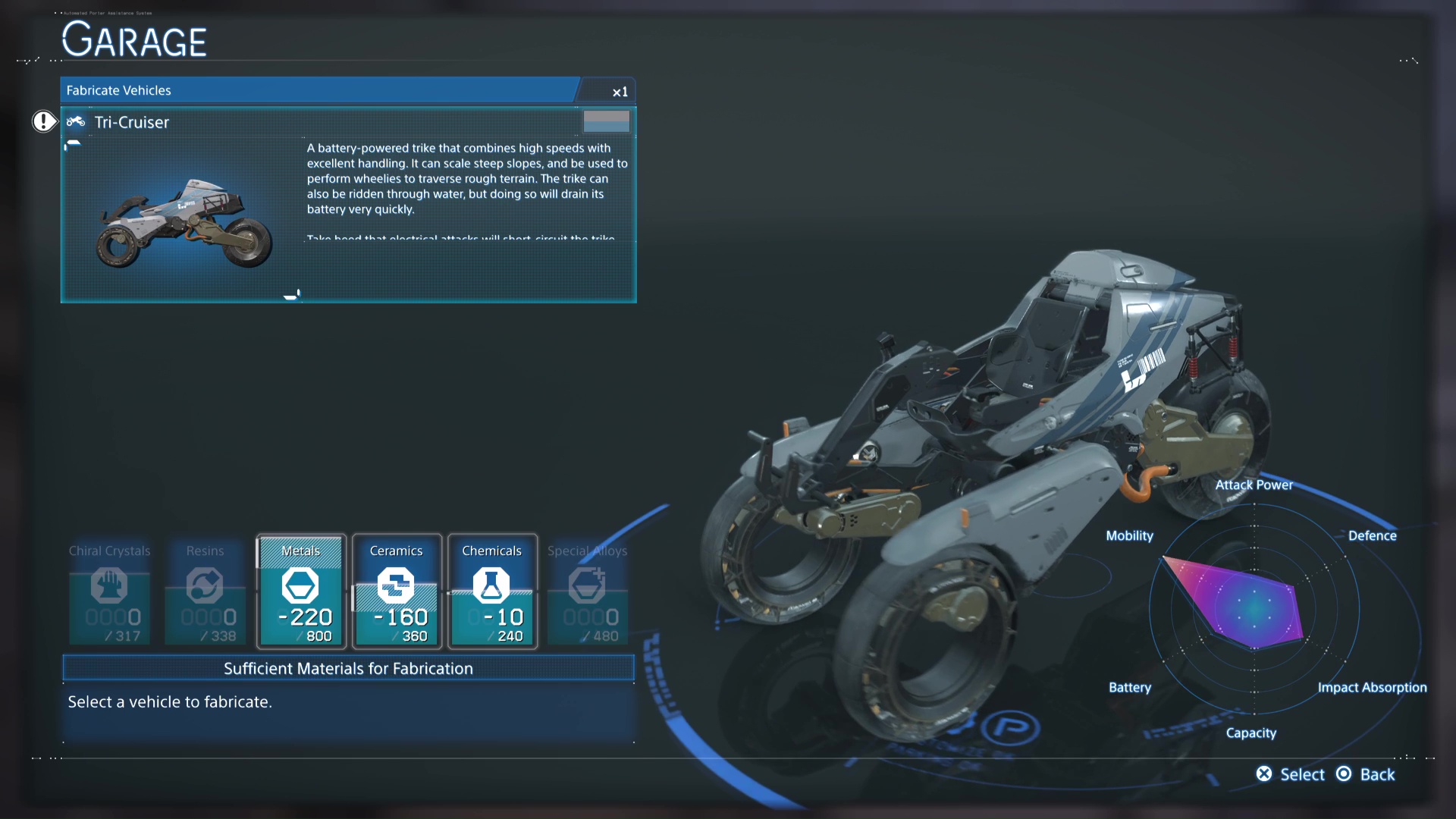 Death Stranding 2 vehicles