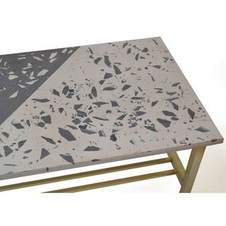 table with pattern design and white background