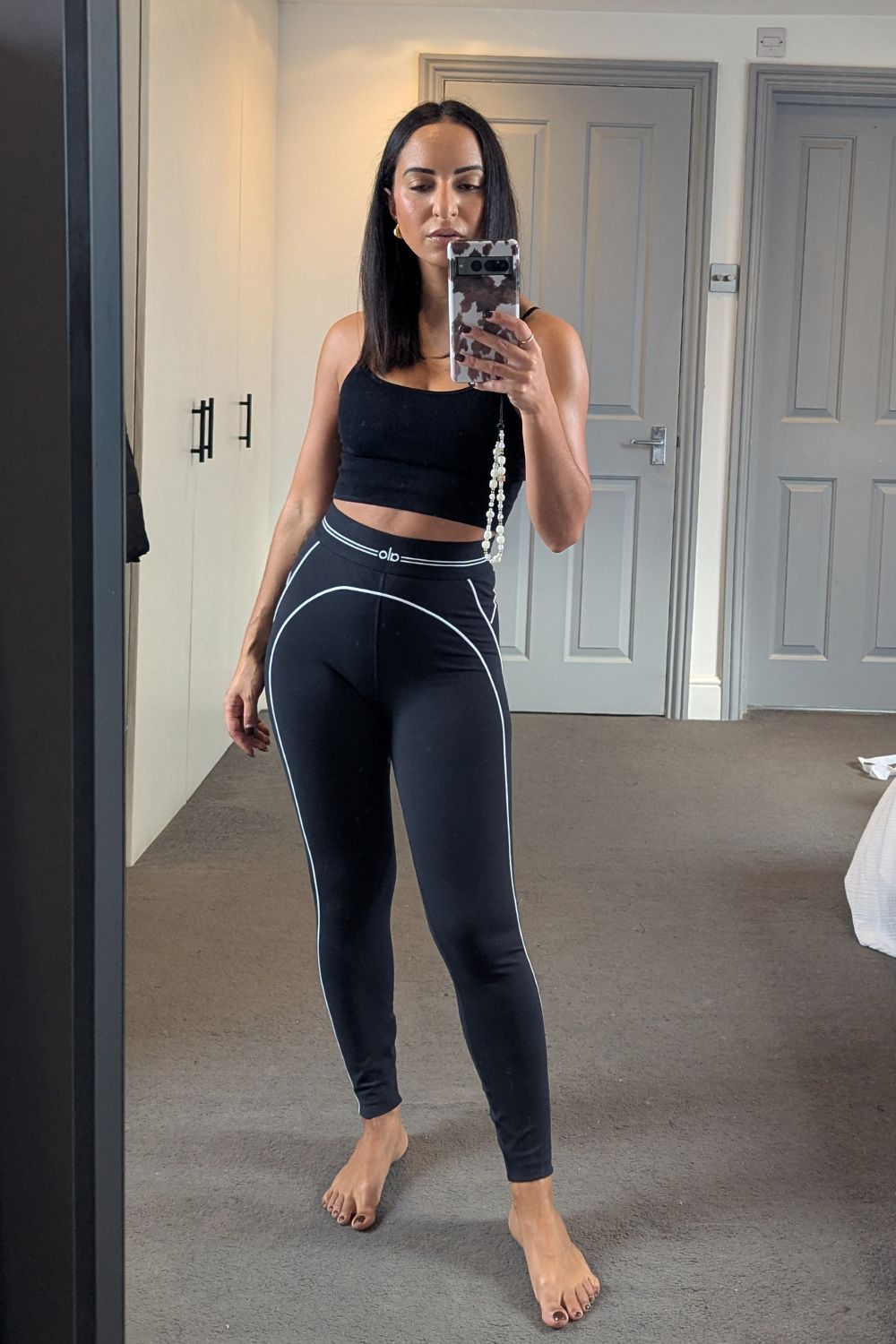 Best petite leggings @jazzriaharris Alo Airbrush High-Waist 7/8 Heart Throb Legging