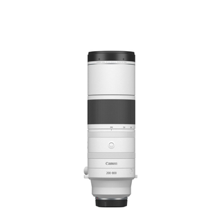 Canon RF 200-800mm F6.3-9 IS USM on a white background