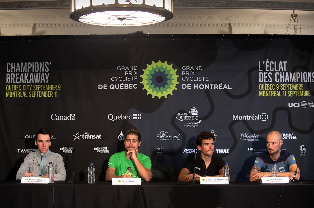 Peter Sagan during the press conference