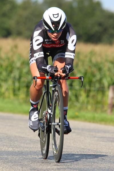 Fifth in the TT, Charlotte Becker (Cervelo Test Team).