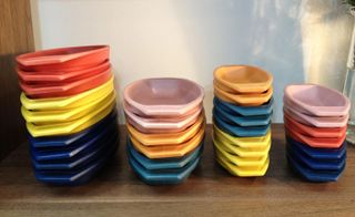 'Toygratin' dishes in six colours by Hasami