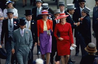 Fergie and Diana at royal ascot