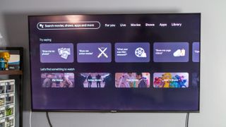 Search page on Chromecast with Google TV HD