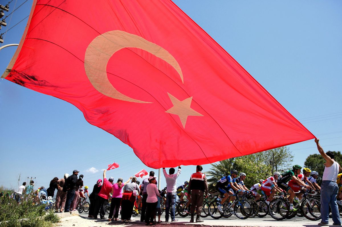 The Turkish flag