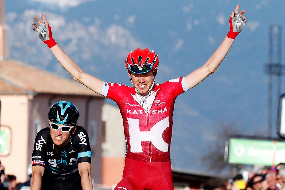 Ilnur Zakarin wins stage 6 at Paris-Nice.