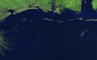 The Chandeleur Islands are barrier islands in the Gulf of Mexico.