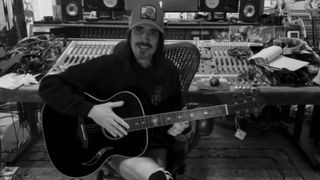 Nuno Bettencourt playing a Nuno Guitar Lusitano AS guitar