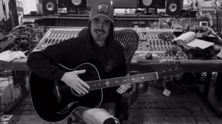 Nuno Bettencourt playing a Nuno Guitar Lusitano AS guitar