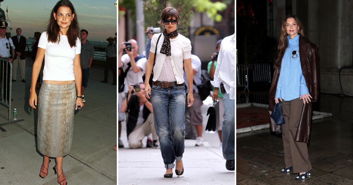 Katie Holmes Style Evolution: From 90s Minimalism to 2020s Modern Nostalgia