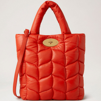 Big Softie Coral Orange Pillow Nappa - £1,350 at Mulberry