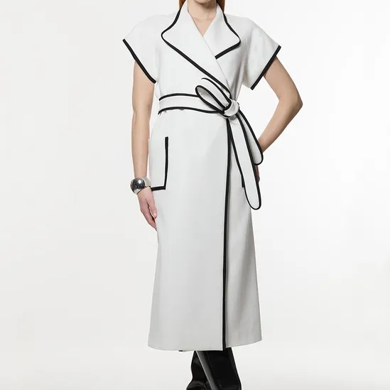 Karen Millen Belted Tailored Midi Dress
