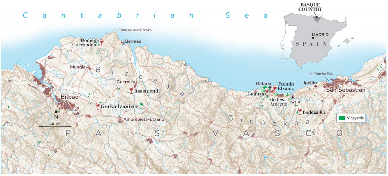 Map of Basque Country