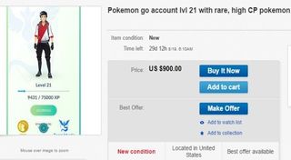 Pokemon Go Listing