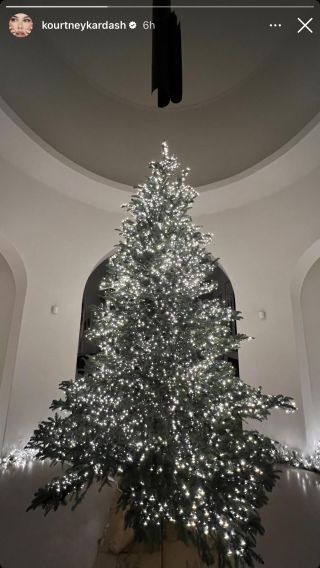 Kourtney Kardashian's Christmas tree via Instagram Stories