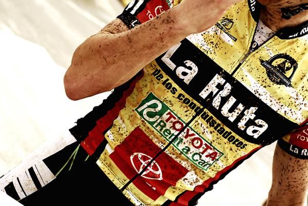 A racer at La Ruta