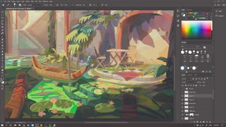 Painting over a 3D environment