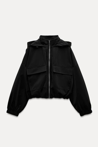 Hooded Rubberized Jacket