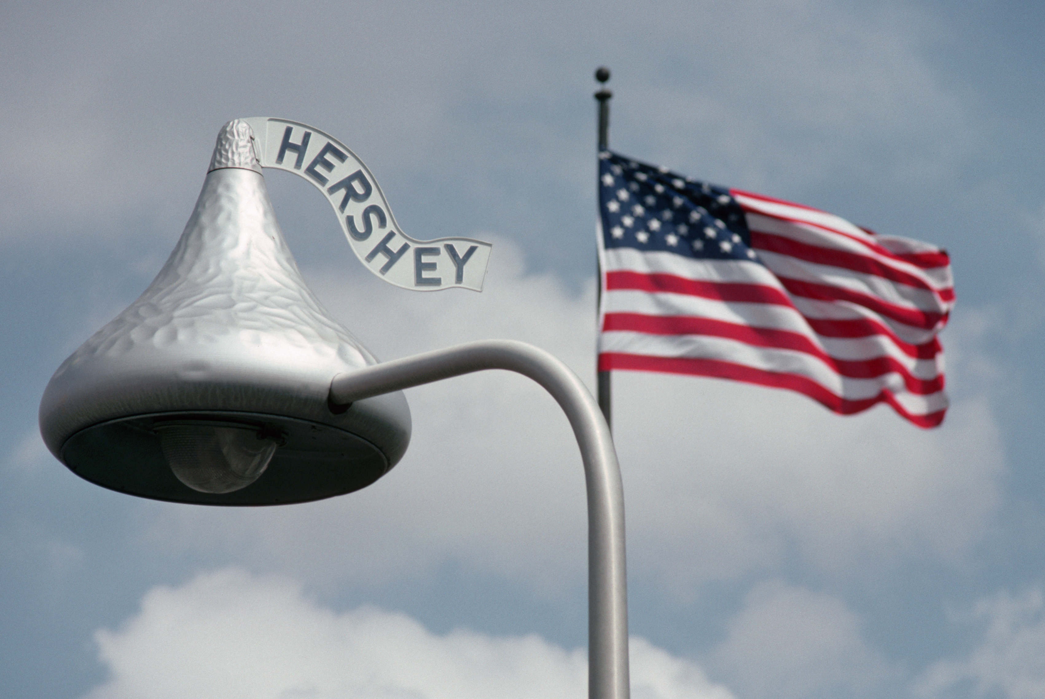 hershey chocolate kiss american flag