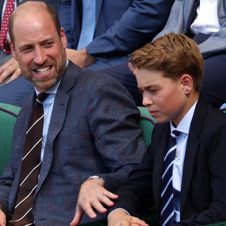 Prince William wears a suit to attend Wimbledon 2026 where he reassures his children, Prince George and Princess Charlotte, as they're met by crowds of people