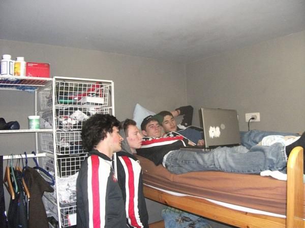 Watching all hte latest videos of cycling online during a rest day at Euro Cross Camp