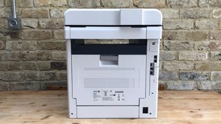 Rear of printer