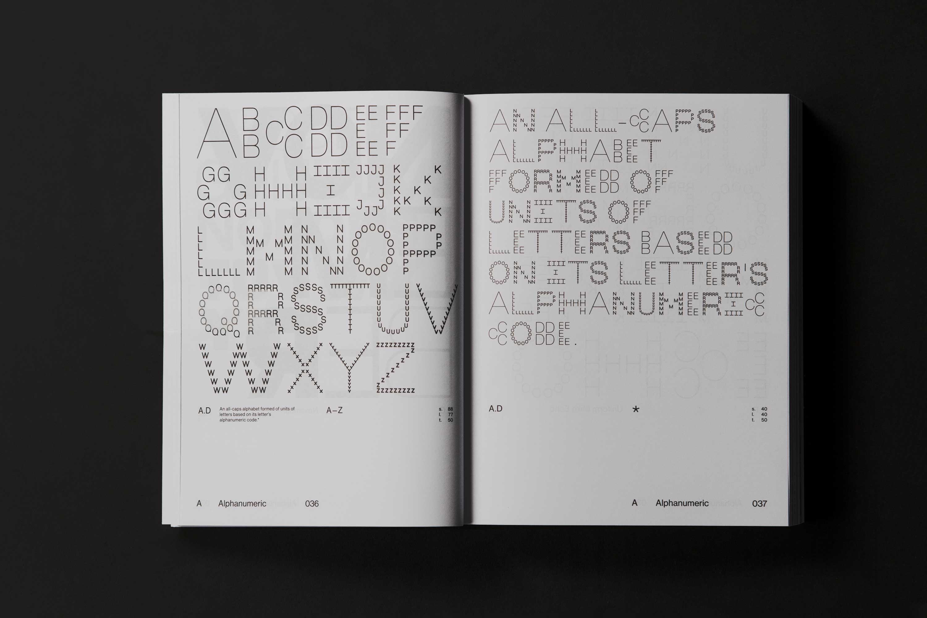A spread from Alphabetical Playground, Nigel Cottier