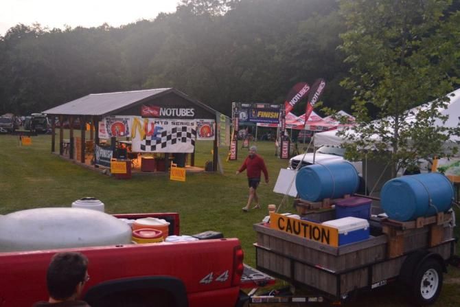 The Davidson's custom build aid station rig used at the Wilderness 101, Shenadoah Mountain 100 and Transylvania Epic