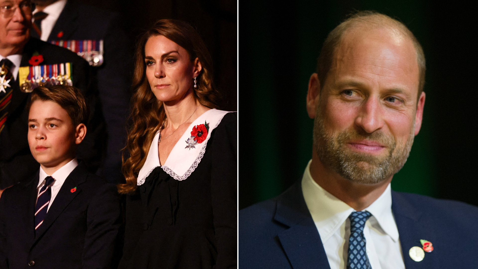 Prince George accompanies mom Kate Middleton to the Festival of Remembrance in November 2025, and royal fans have suggested Prince William, who was in Brazil for the Earthshot Prize, would have been proud