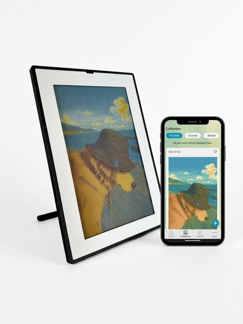 Japan-Designed E Ink Art Frame, 7.3''