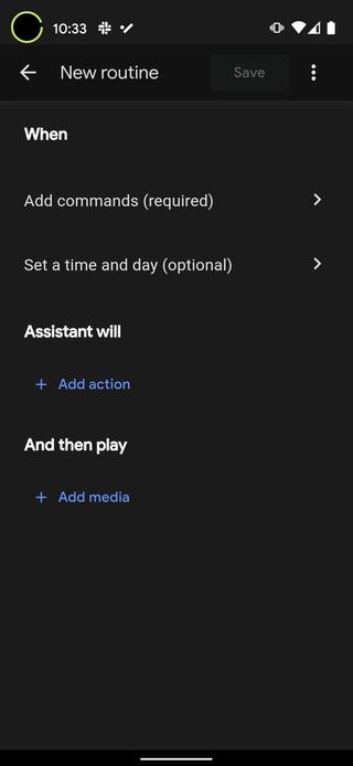 Google Assistant Routine Home