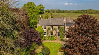 Aerial shot of Horsley House, Northumberland.