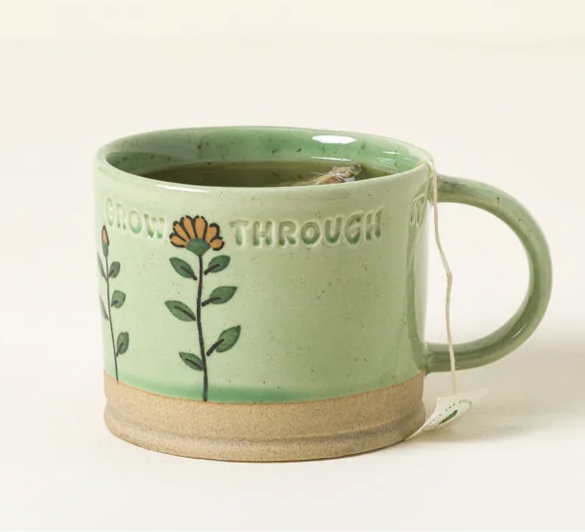 green Grow Through It mug from Uncommon Goods