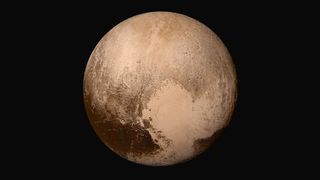 The left lobe of Pluto's heart-shaped feature is a 600-mile-wide (1,000 kilometers) ice plain known as Sputnik Planitia.