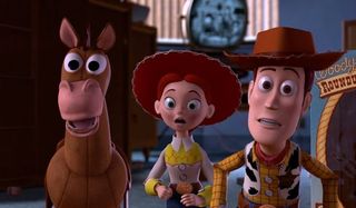 Bullseye, Jessie and Woody in Toy Story 2