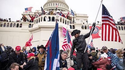 Storming the US capitol building