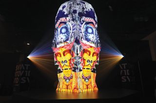 Bart Kresa's Sviatovid projection sculpture at InfoComm 2019.