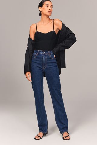 Abercrombie , Ultra High Rise 90s Straight Jean