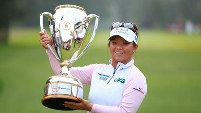 Megan Khang after winning the CPKC Women's Open 