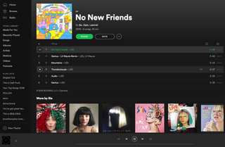 Spotify desktop client screenshot