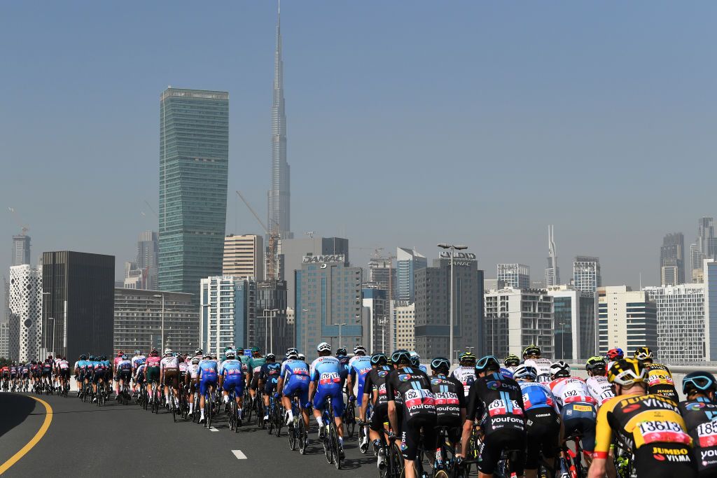 The UAE Tour visited the Dubasi skyline