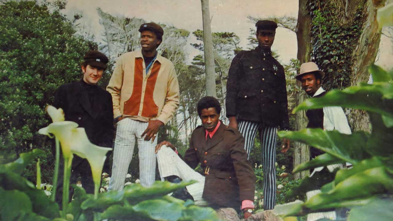 The Chambers Brothers as they appeared on the cover of their debut album, The Time Has Come