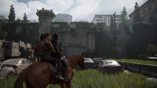 Screenshot of characters and environments from The Last of Us Part 2 Remastered
