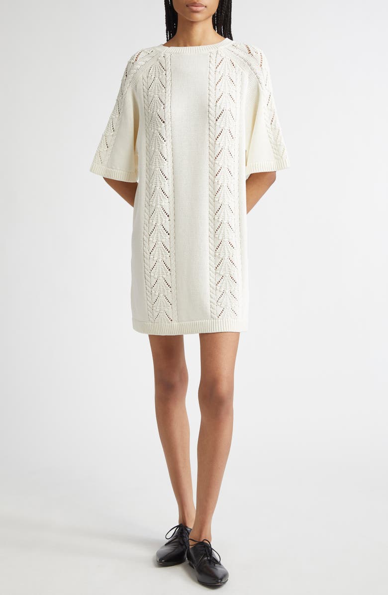 Arman Oversize Cotton Mini Sweater Dress