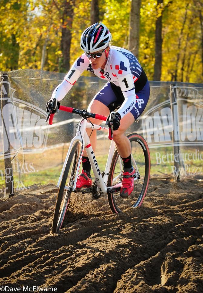 Katie Compton (Trek Cyclocross Collective) riding the sand for the last time