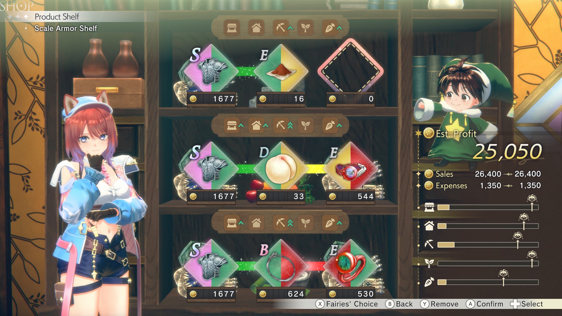 Running the shop in Atelier Resleriana The Red Alchemist &amp;amp; the White Guardian