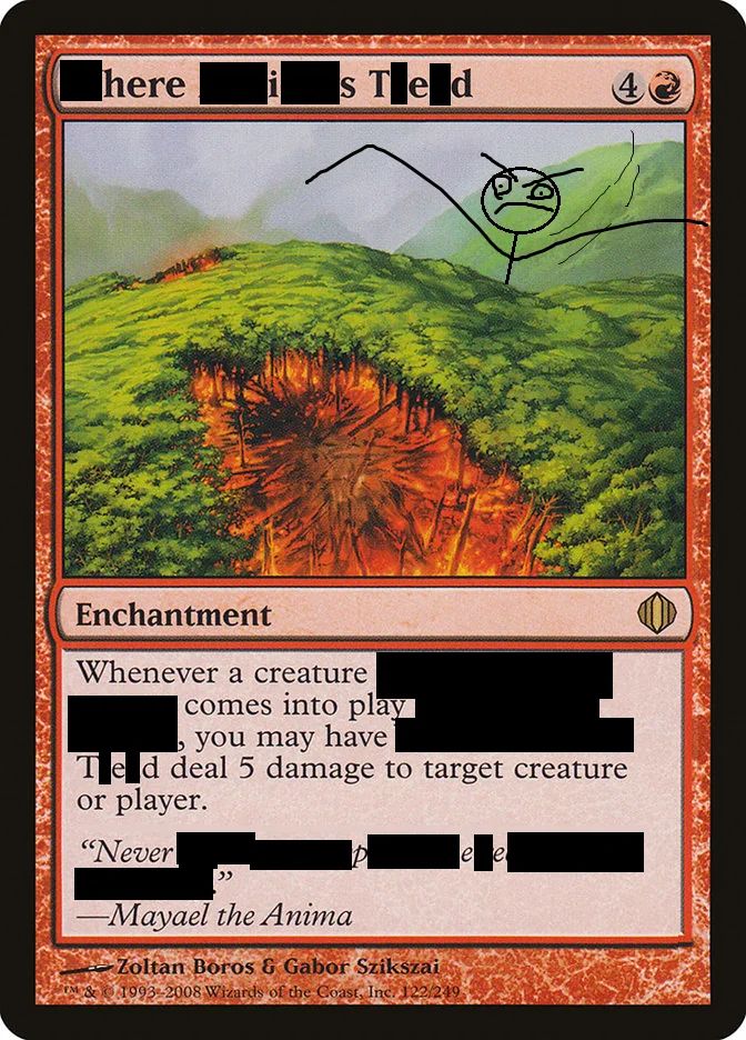 To hell with resale value, Magic: The Gathering is better when you bust out a permanent marker and draw on the cards