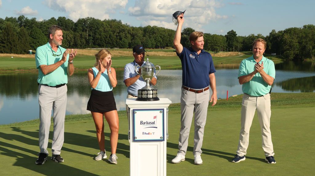 Trey Mullinax was ranked 370th in the world when he won the Barbasol Championship last year. GettyImages-1407924136. Barbasol Championship Live Stream